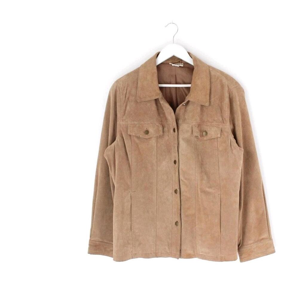 JM Collection Women's Plus Size Classic Taupe Jacket. 2xl